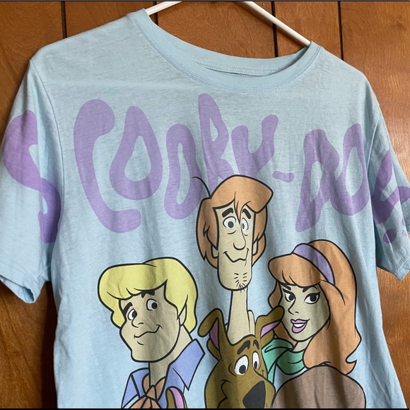 Scooby Doo T-shirt Shirt Short Sleeve Tee Top L EUC - Picture 2 of 5